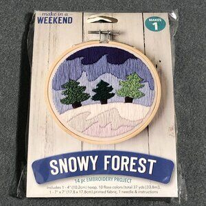 Leisure Arts Snowy Forest Embroidery Kit